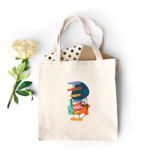 Indarra Shop Painted Canvas Tote Bag